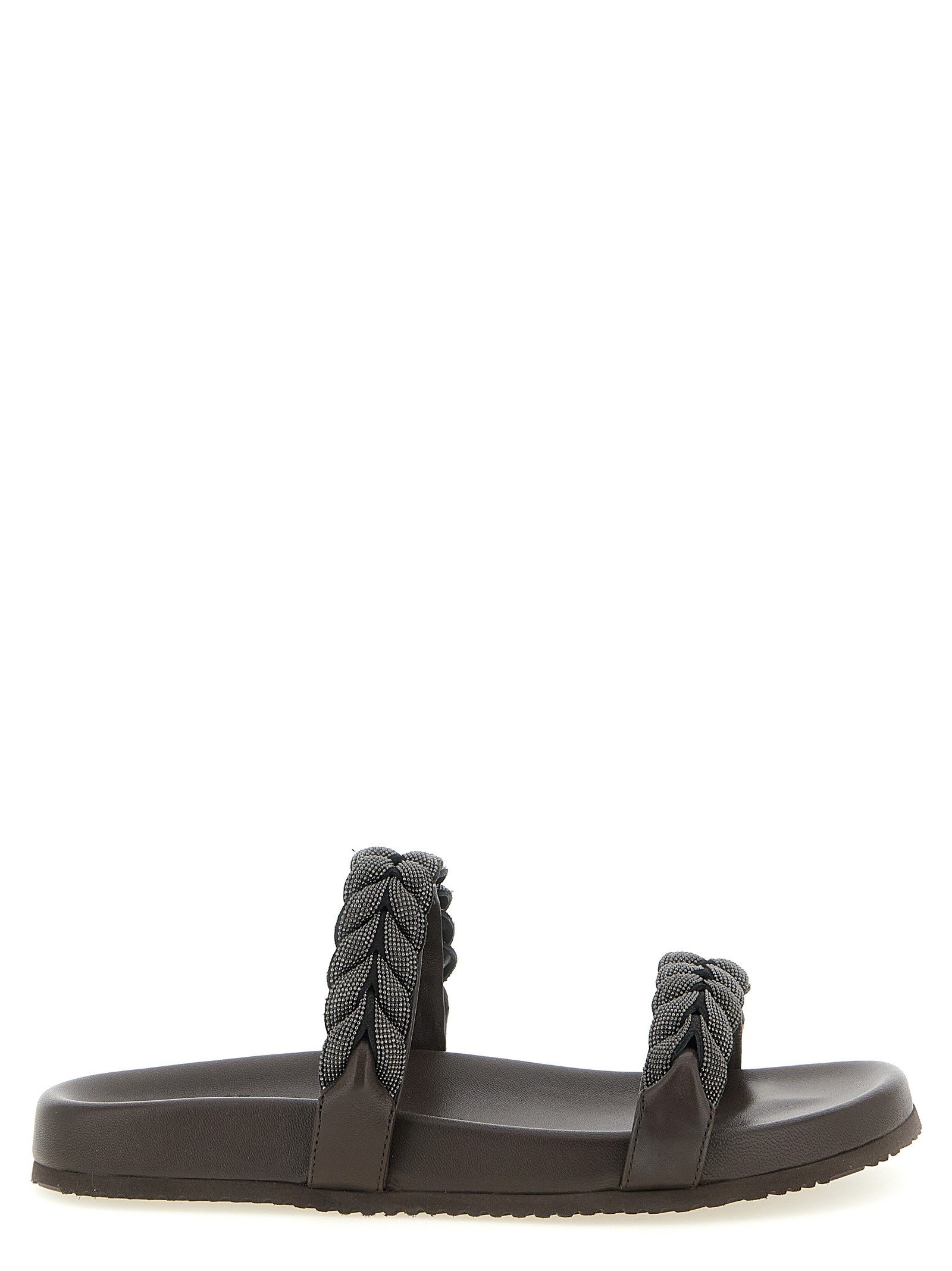 Brunello Cucinelli Precious Braided Straps sandalen