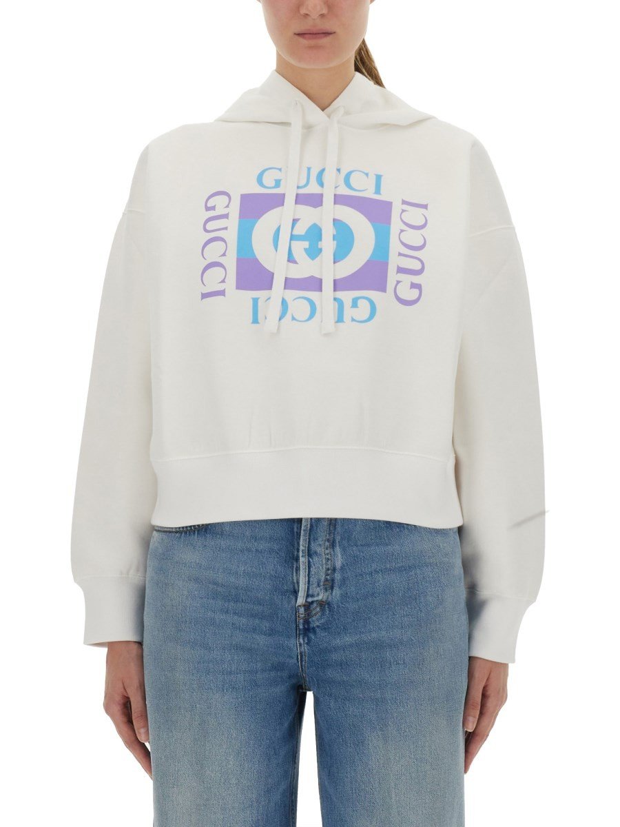 Gucci Bedrukt katoenen hoodie