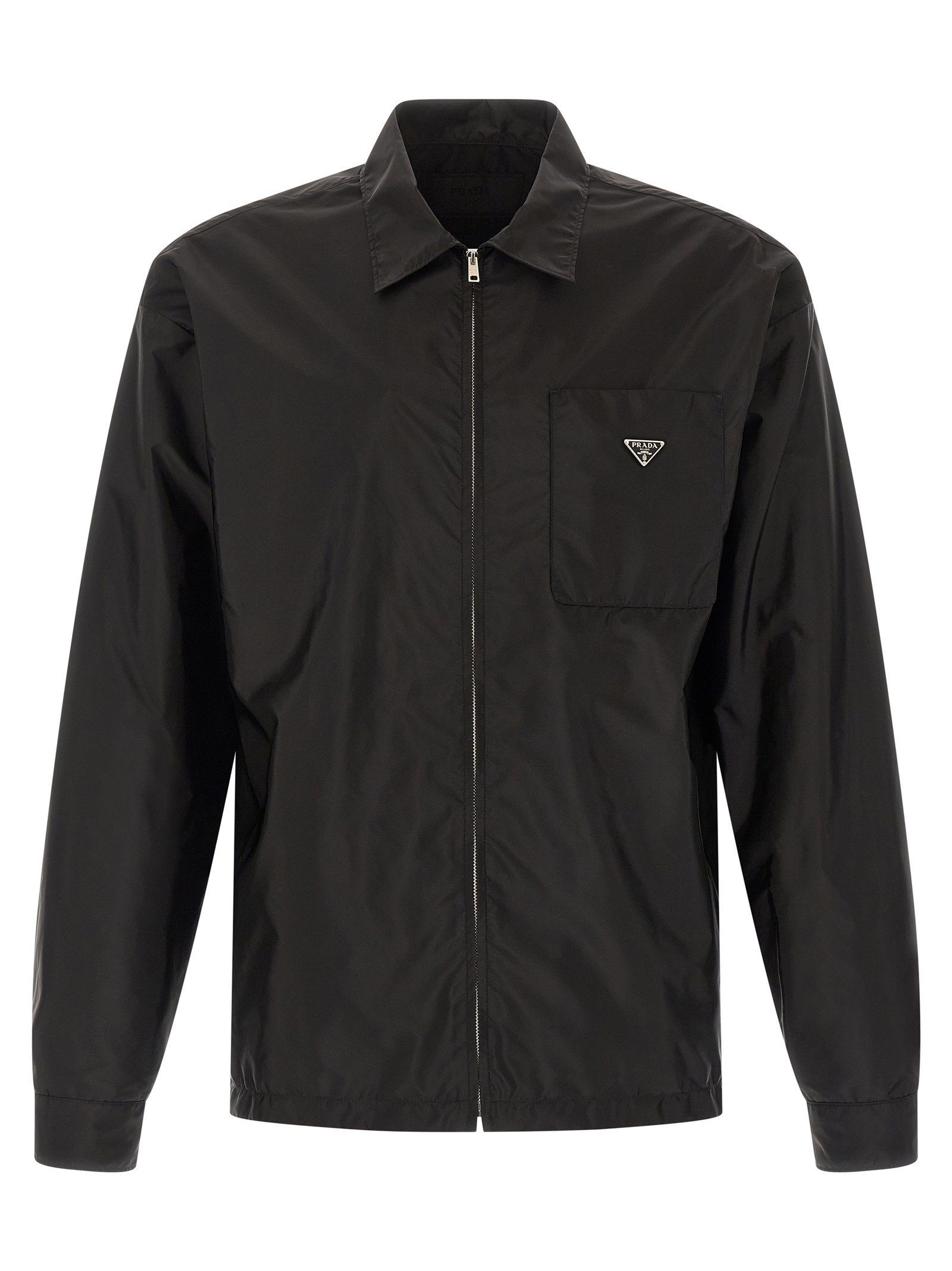 Prada Re-nylon feather overhemd