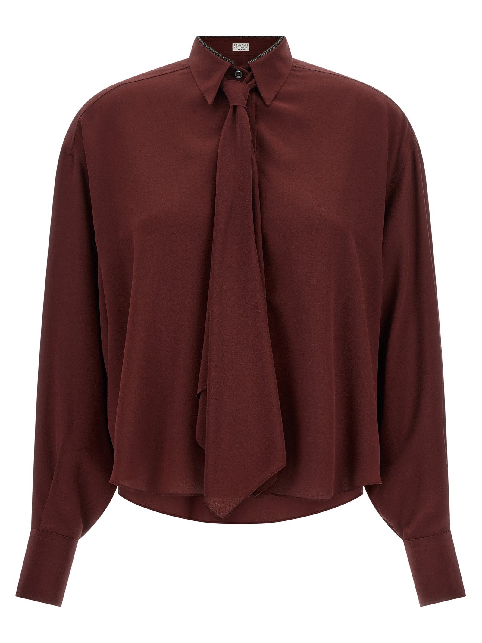 Brunello Cucinelli Shiny Collar overhemd