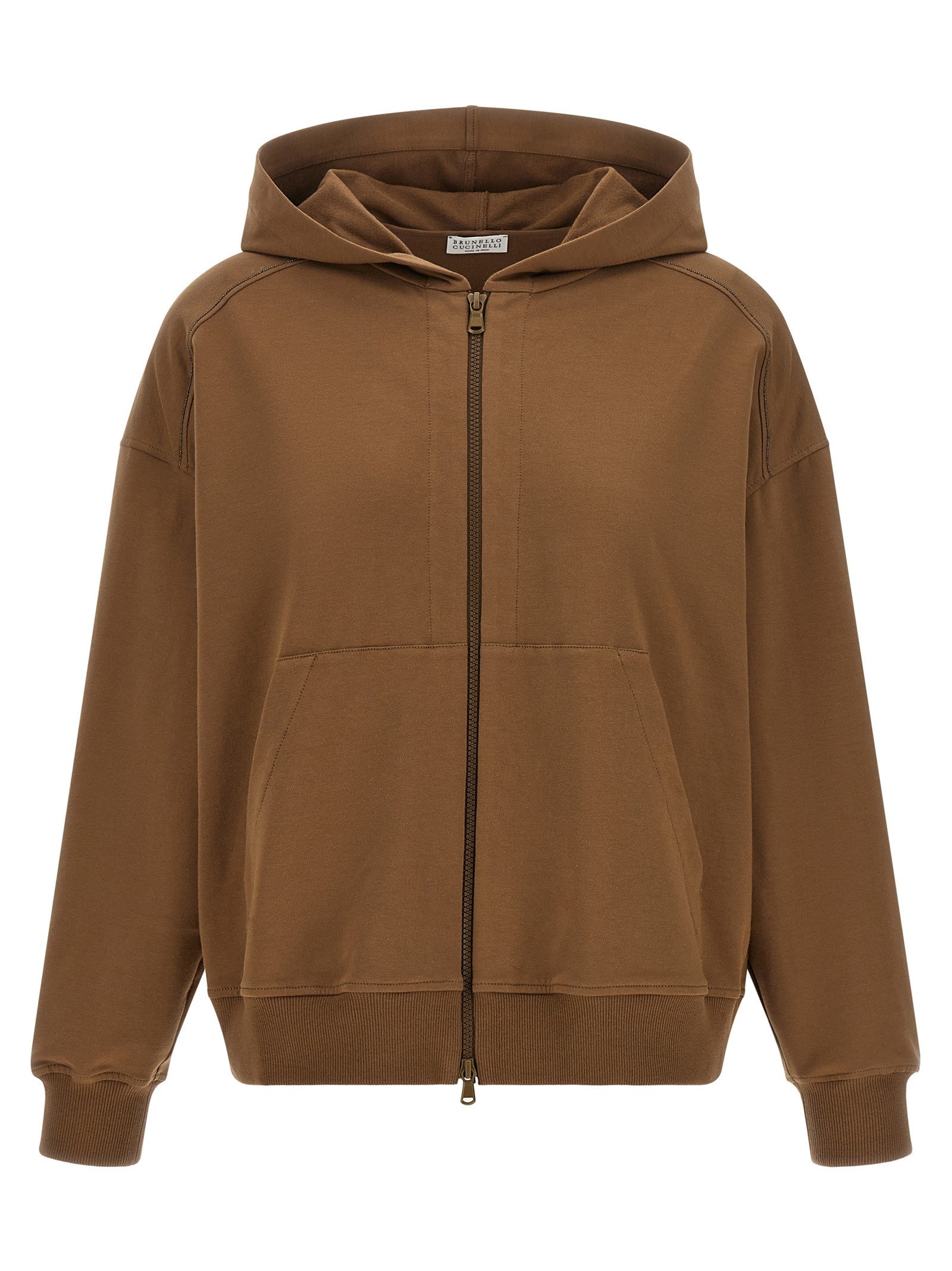 Brunello Cucinelli Shiny Trims hoodie
