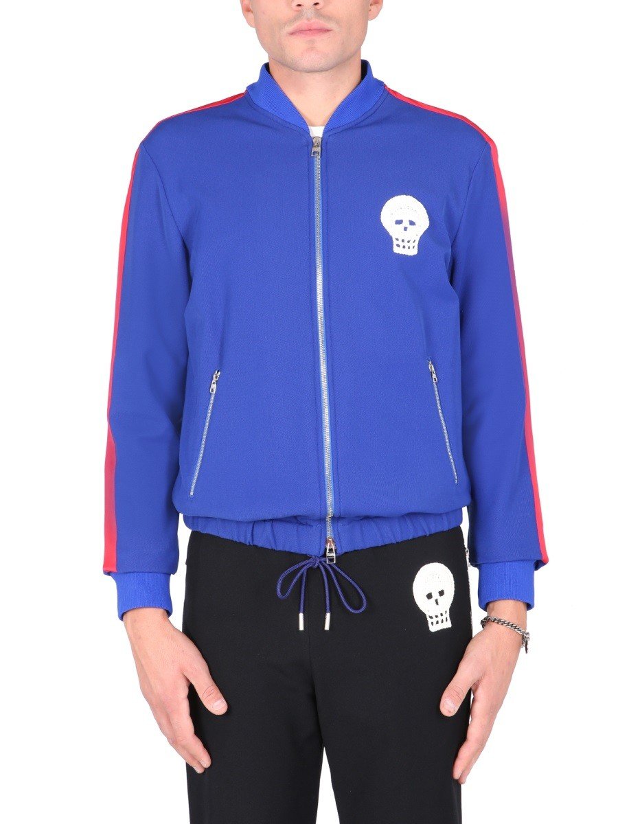 Alexander McQueen Schedelmotief geborduurd sweatshirt
