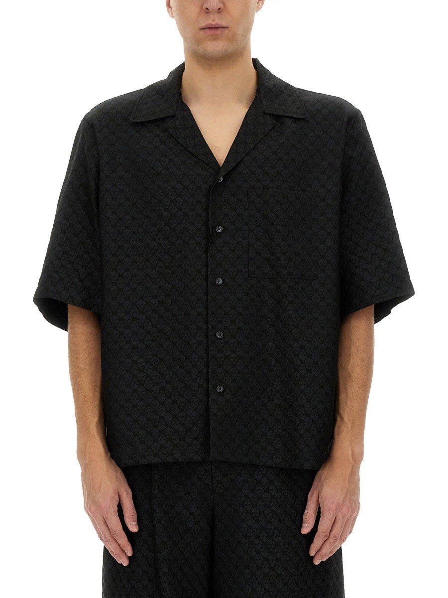 Alexander McQueen Schedelmotief dessin overhemd