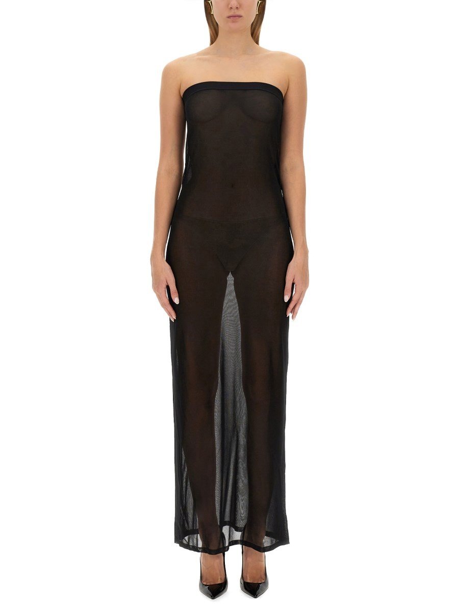 Saint Laurent Strapless jurk