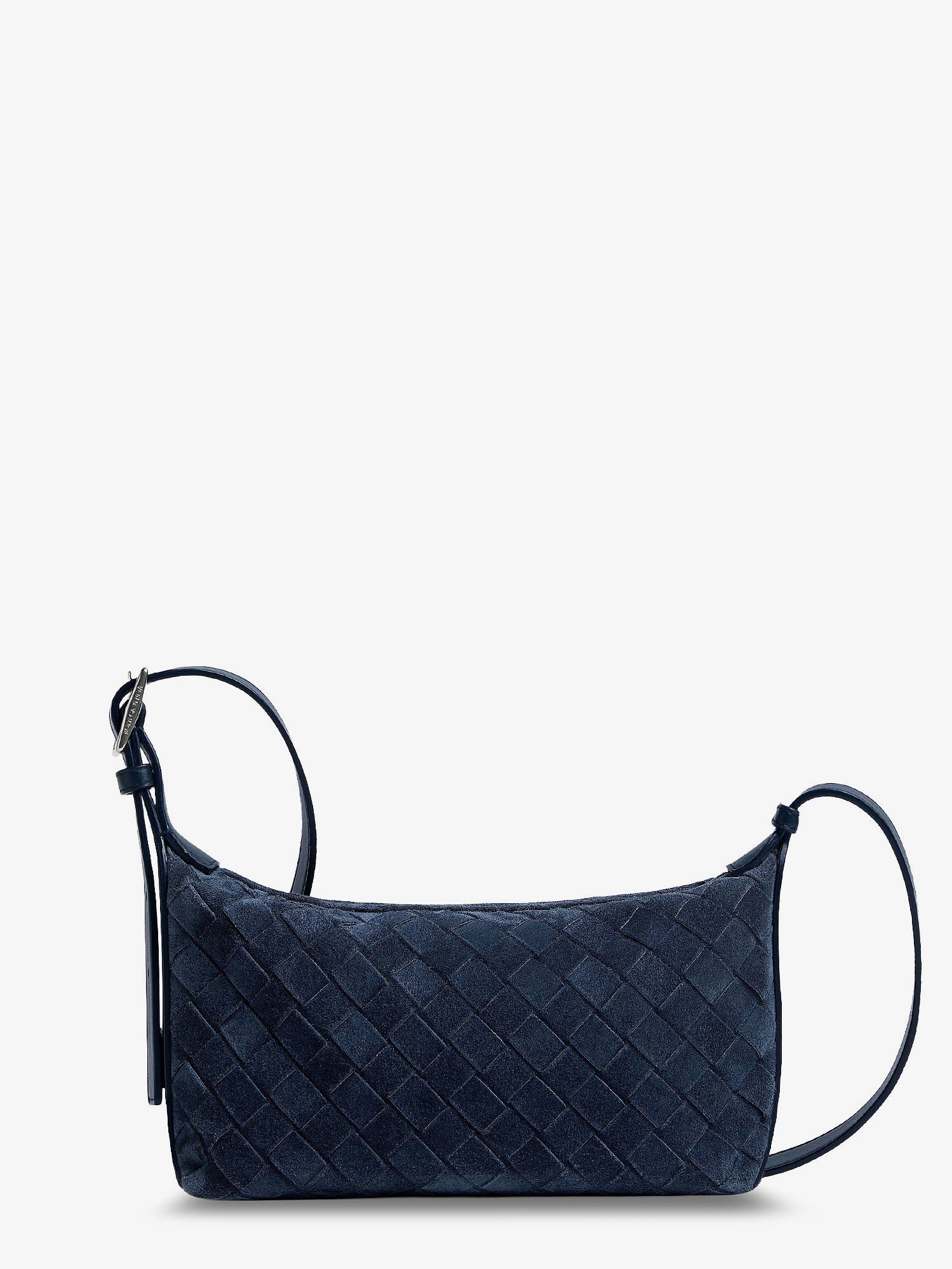 Bottega Veneta Traveler suède schoudertas