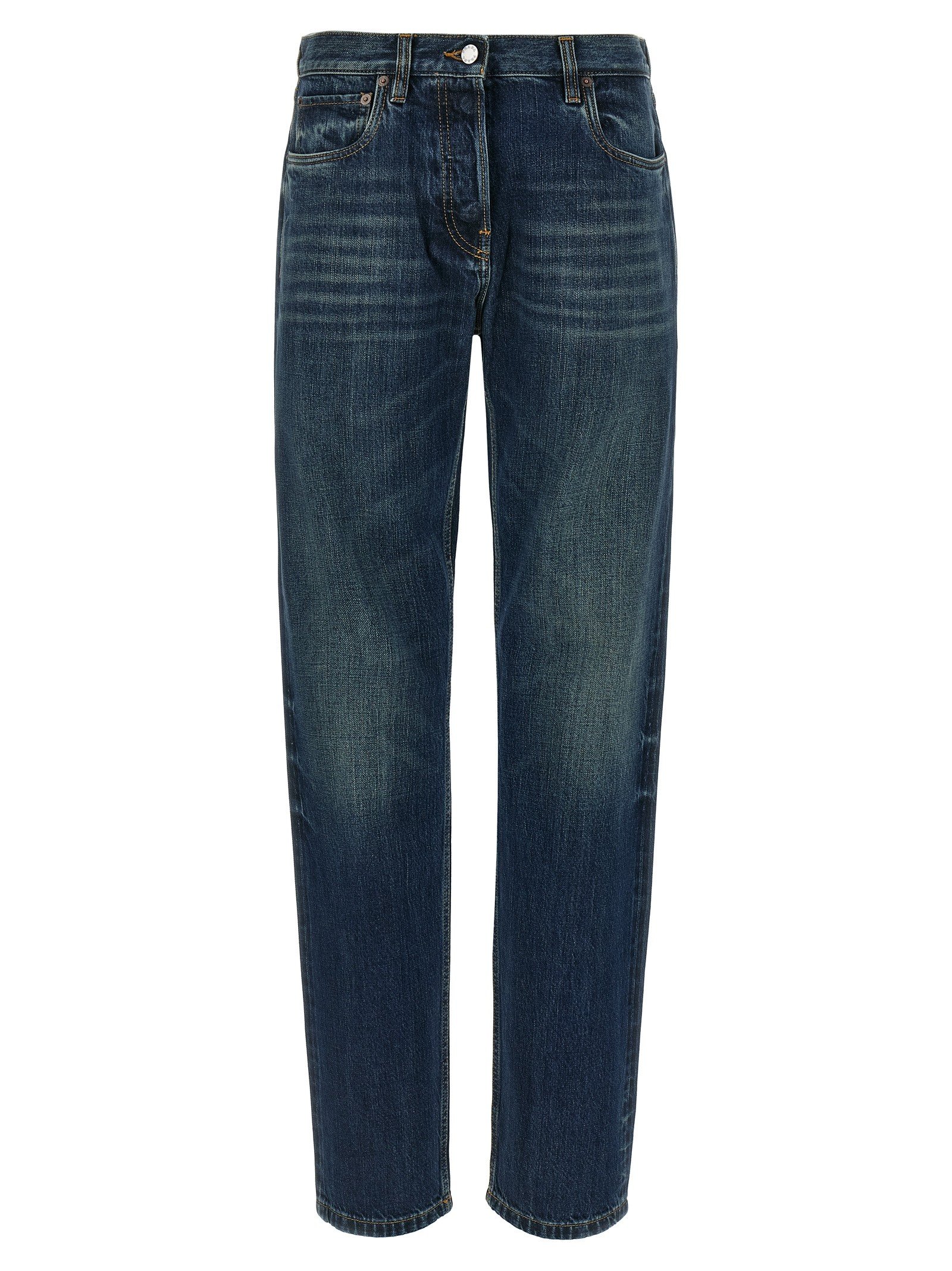 Prada Trompe l'oeil heart jeans
