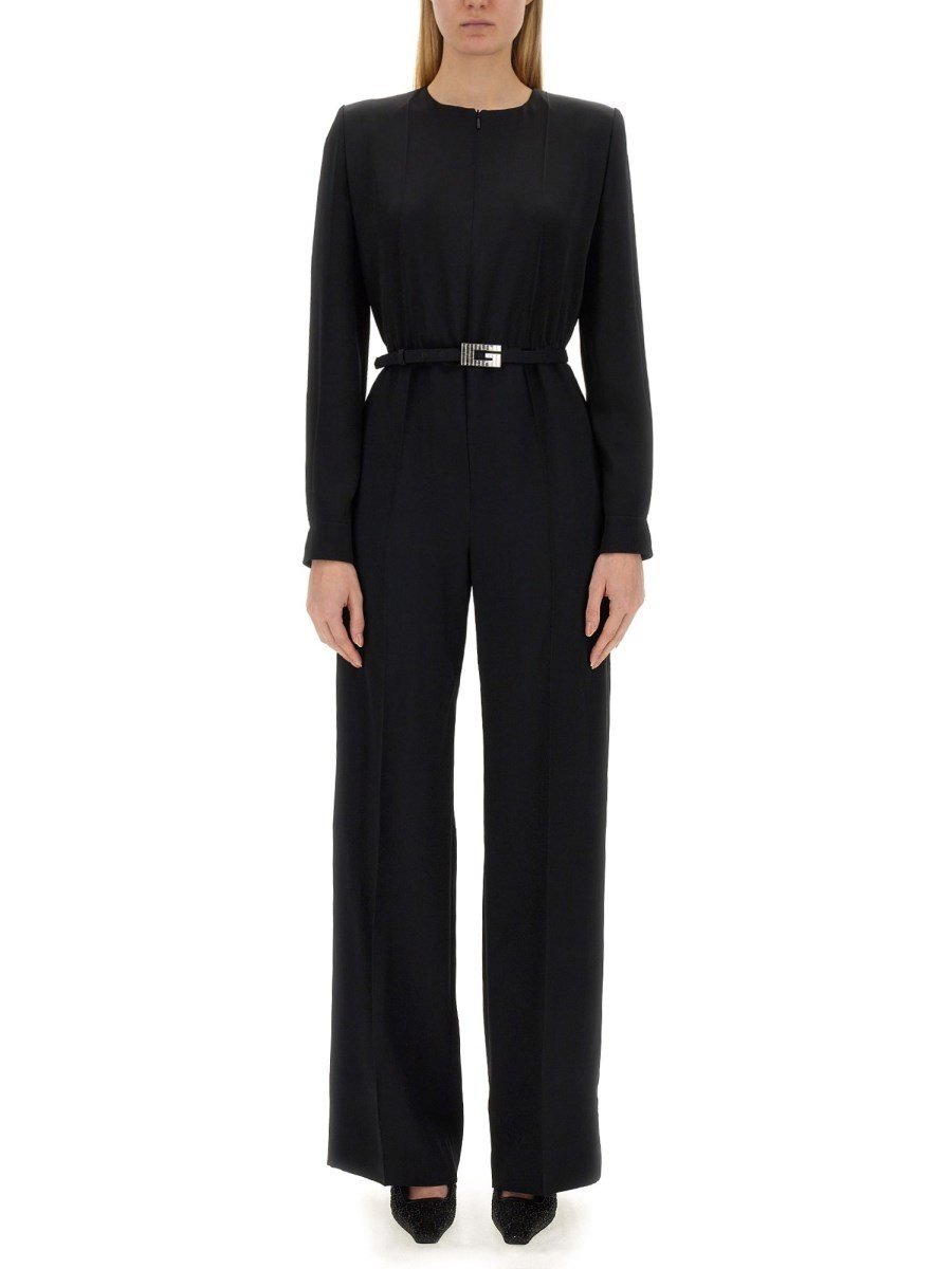 Gucci viscose jumpsuit met riem