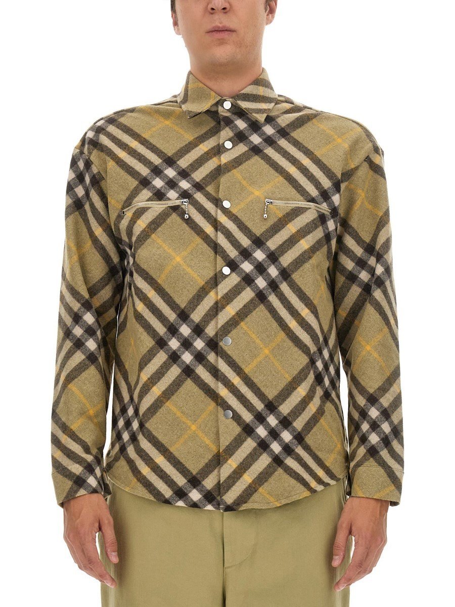 Burberry Wollen overhemd