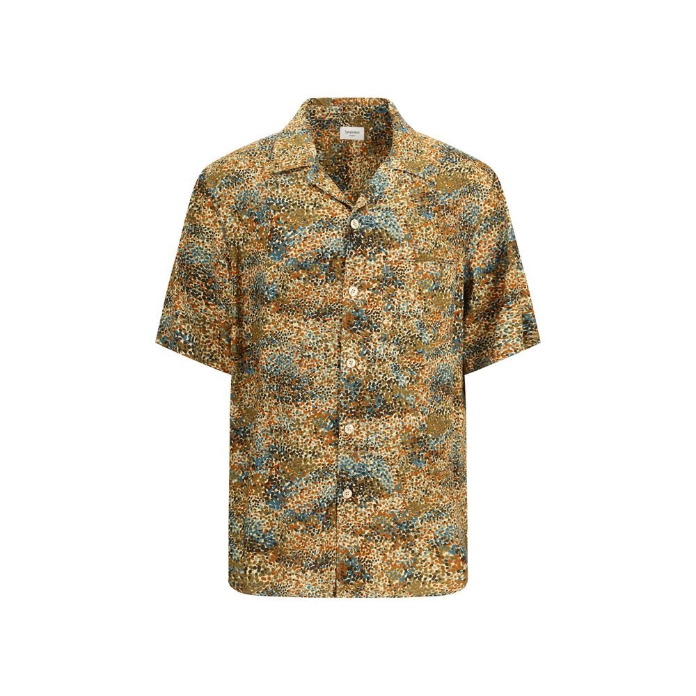 Saint Laurent meerkleurig viscose dessin overhemd