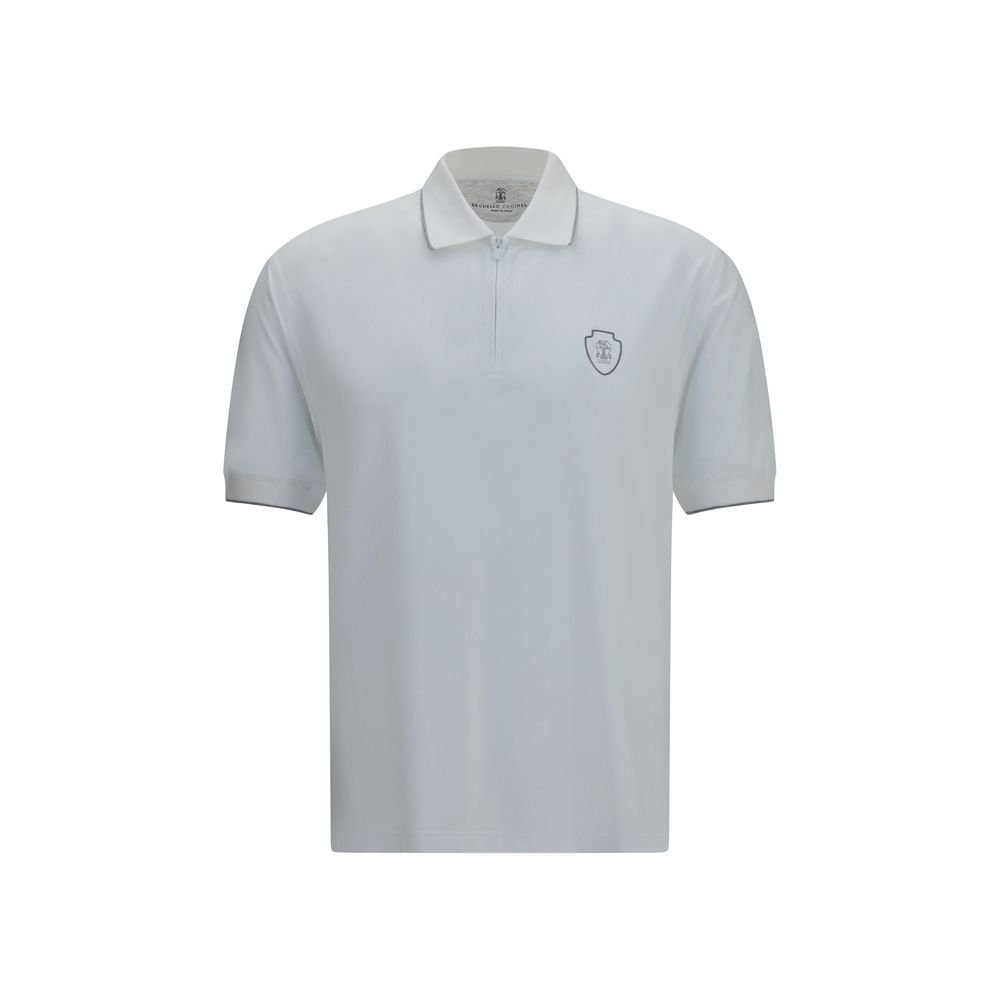 Brunello Cucinelli wit polyamide poloshirt