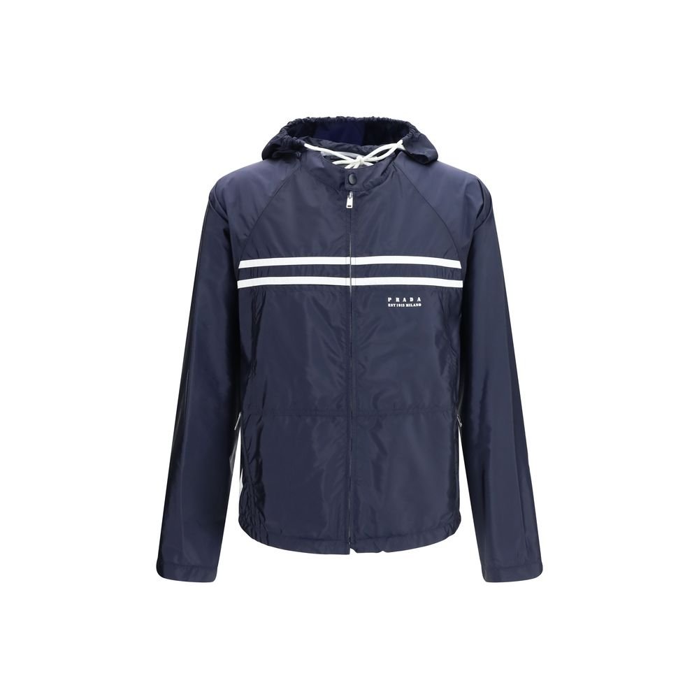 Prada blauw nylon shelljack