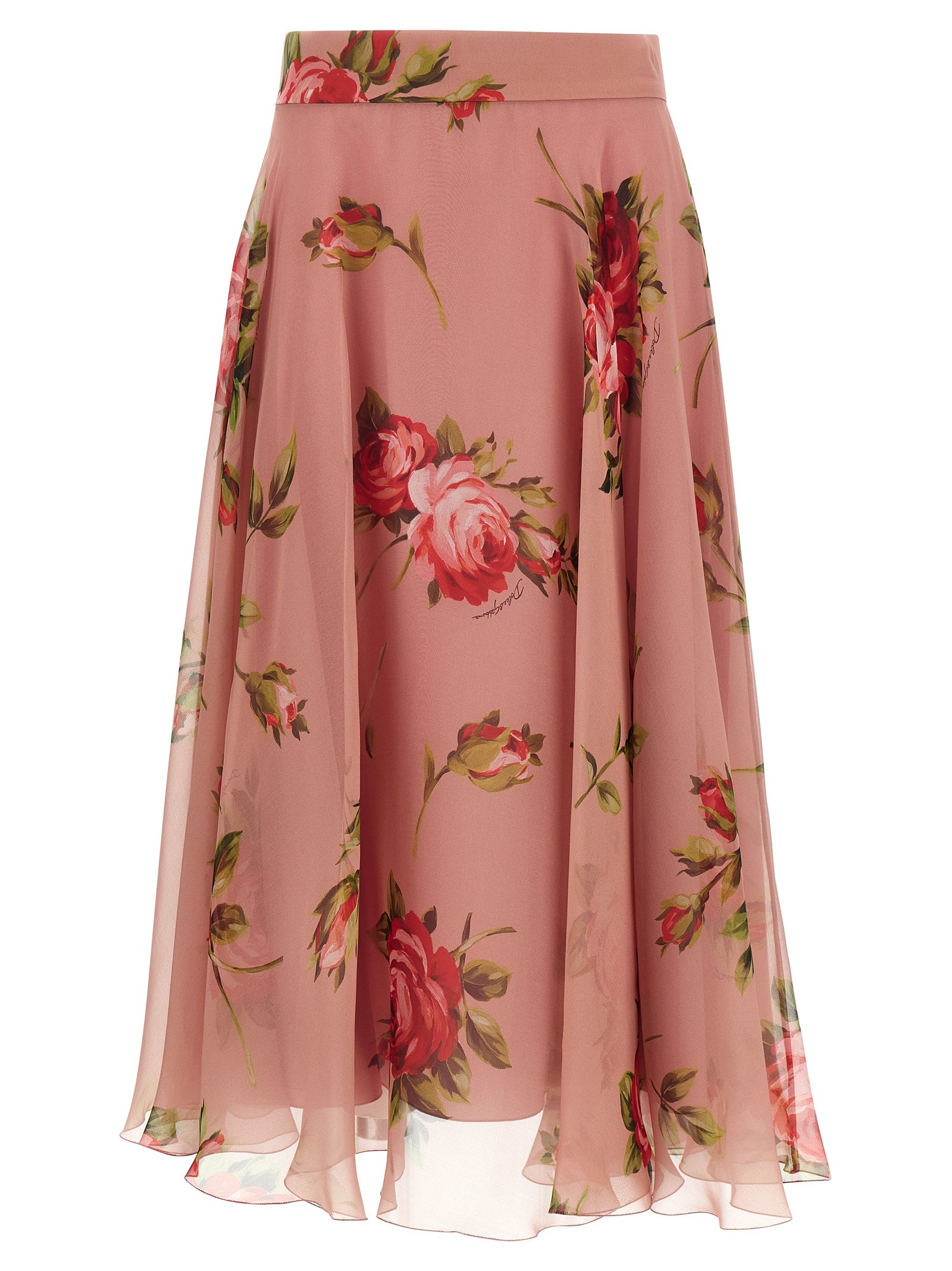 Dolce & Gabbana meerkleurig zijden Midi rok