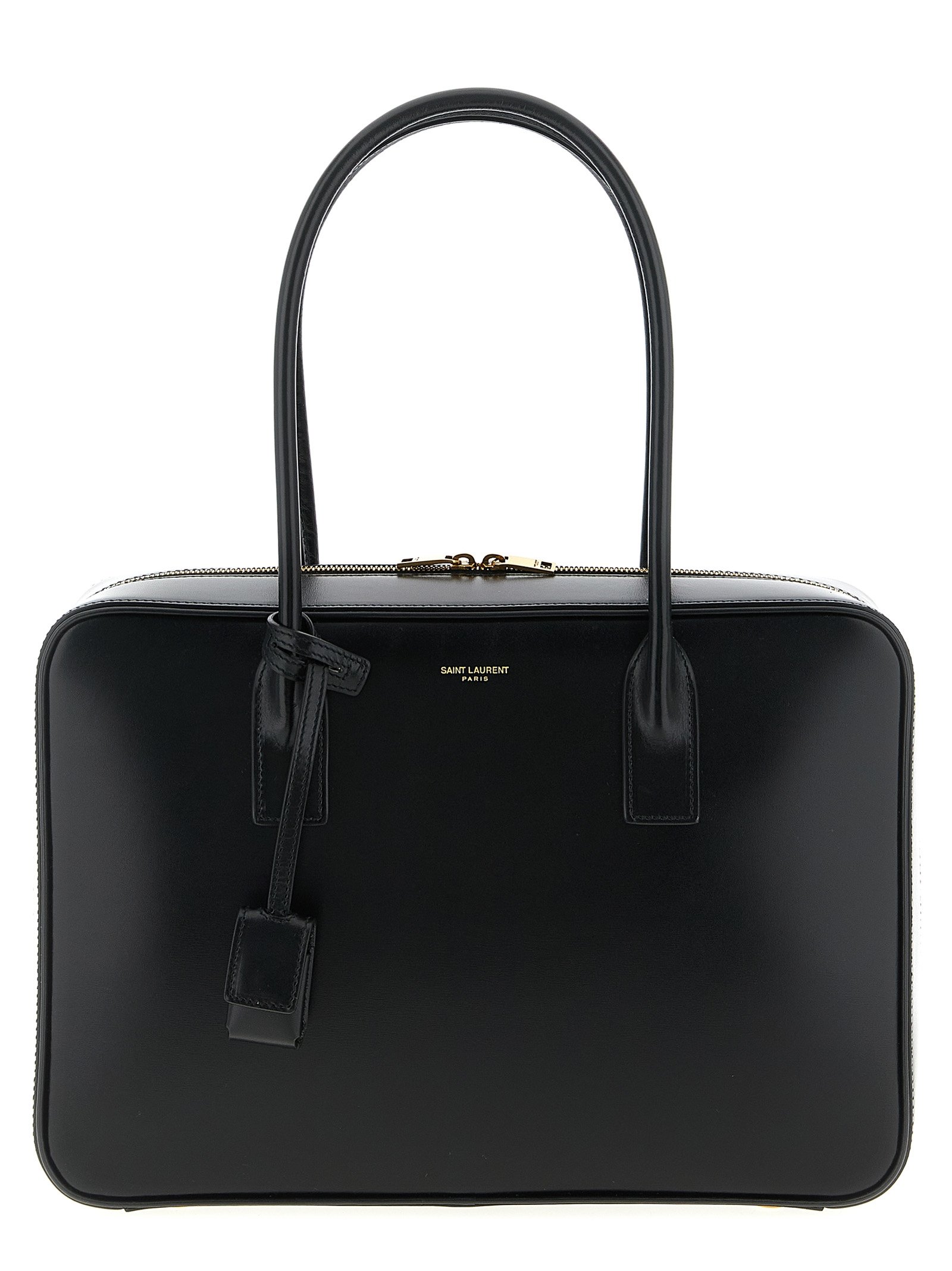 Saint Laurent zwart kalfsleren schoudertas