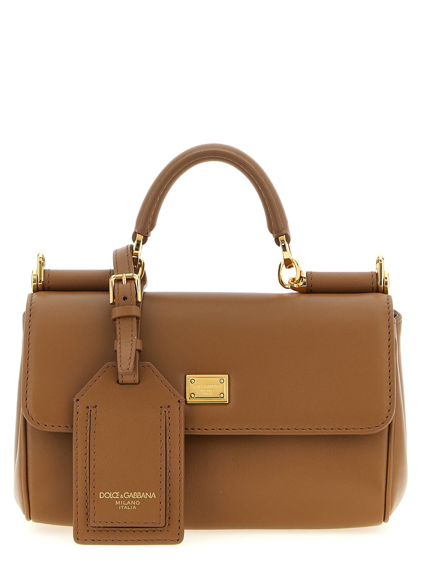 Dolce & Gabbana bruin kalfsleren handtas