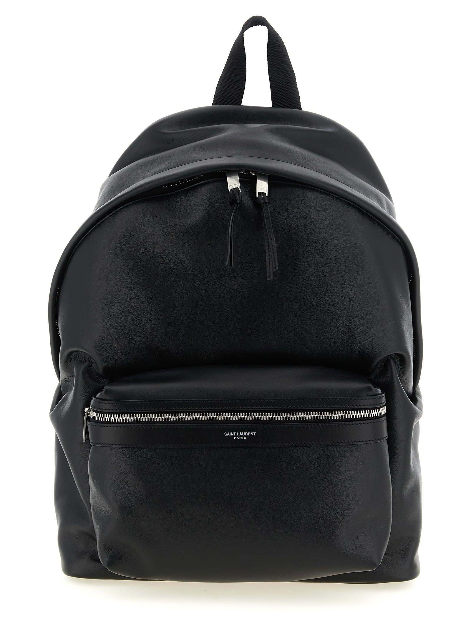Saint Laurent zwart kalfsleren Backpack