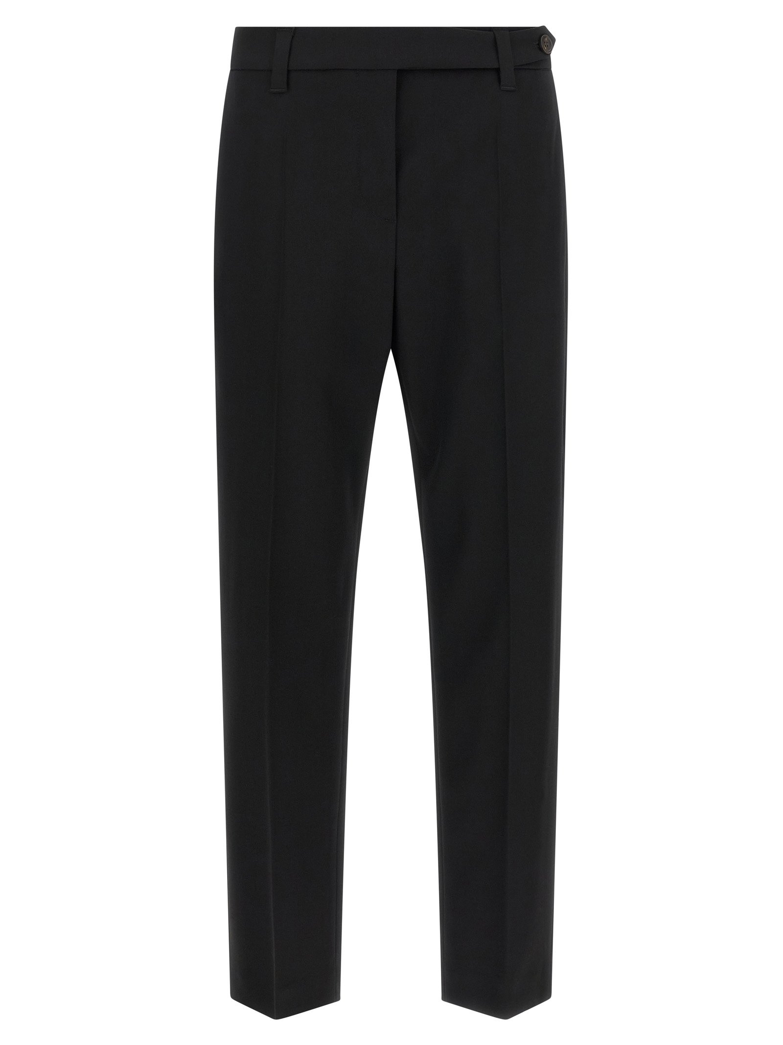 Brunello Cucinelli zwart Virgin wollen pantalon