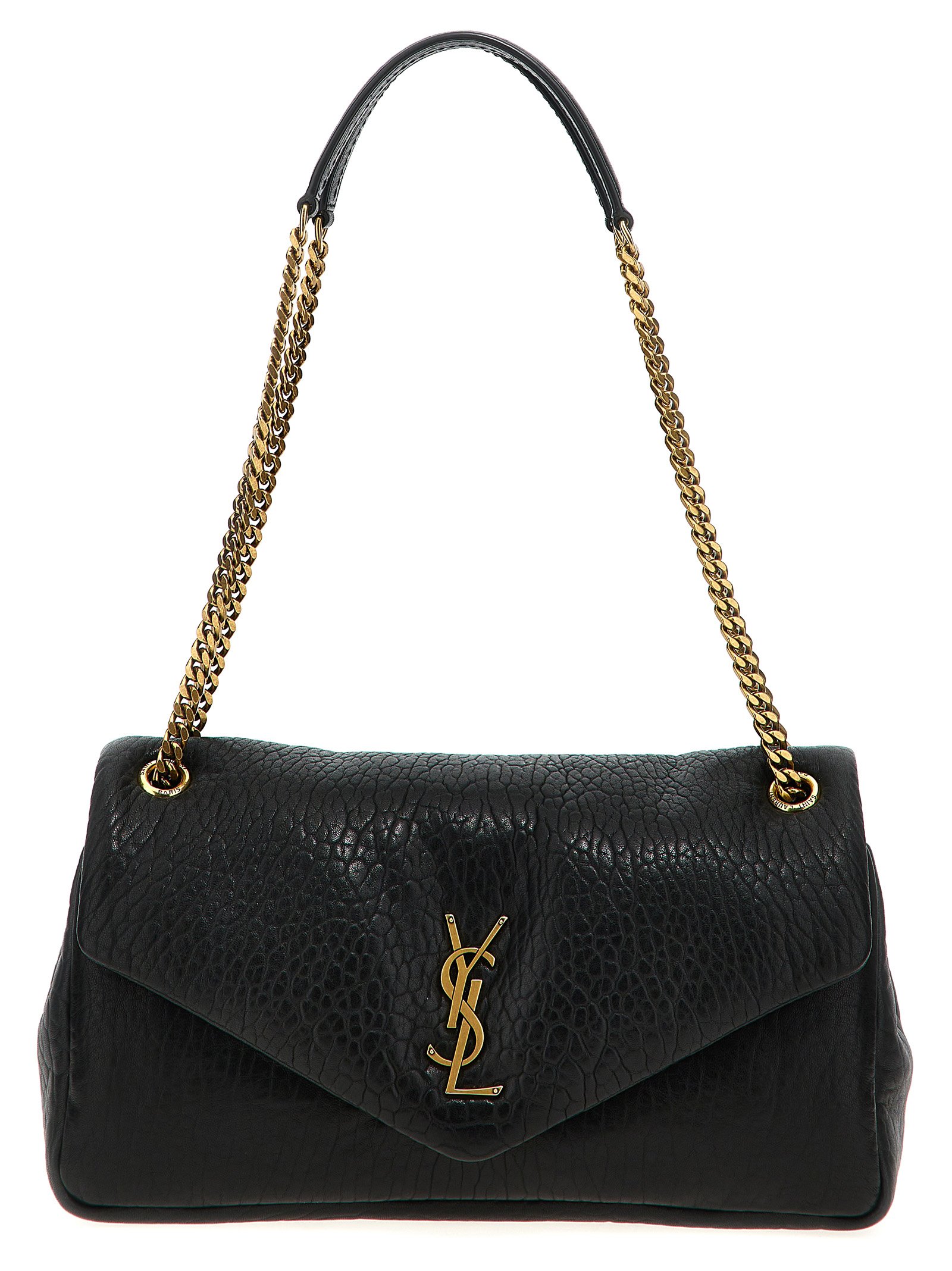 Saint Laurent zwart leren schoudertas