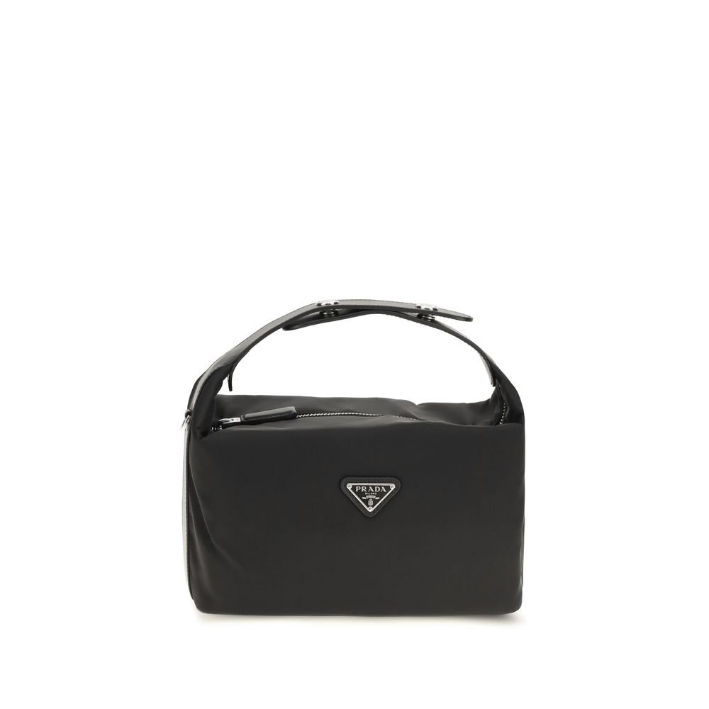 Prada zwart gerecycled polyamide schoudertas