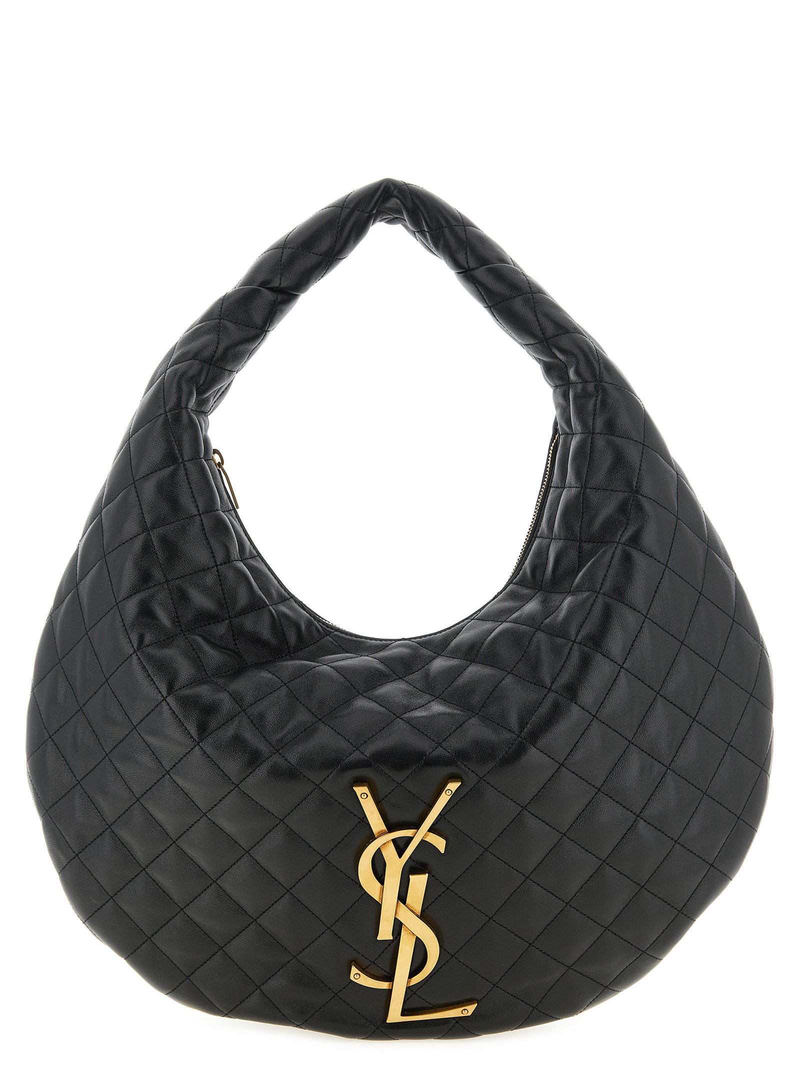 Saint Laurent zwart Lamb leren schoudertas