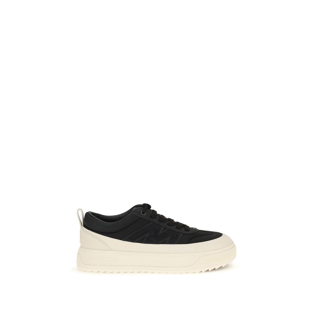Moncler zwart kalfsleren sportsneakers