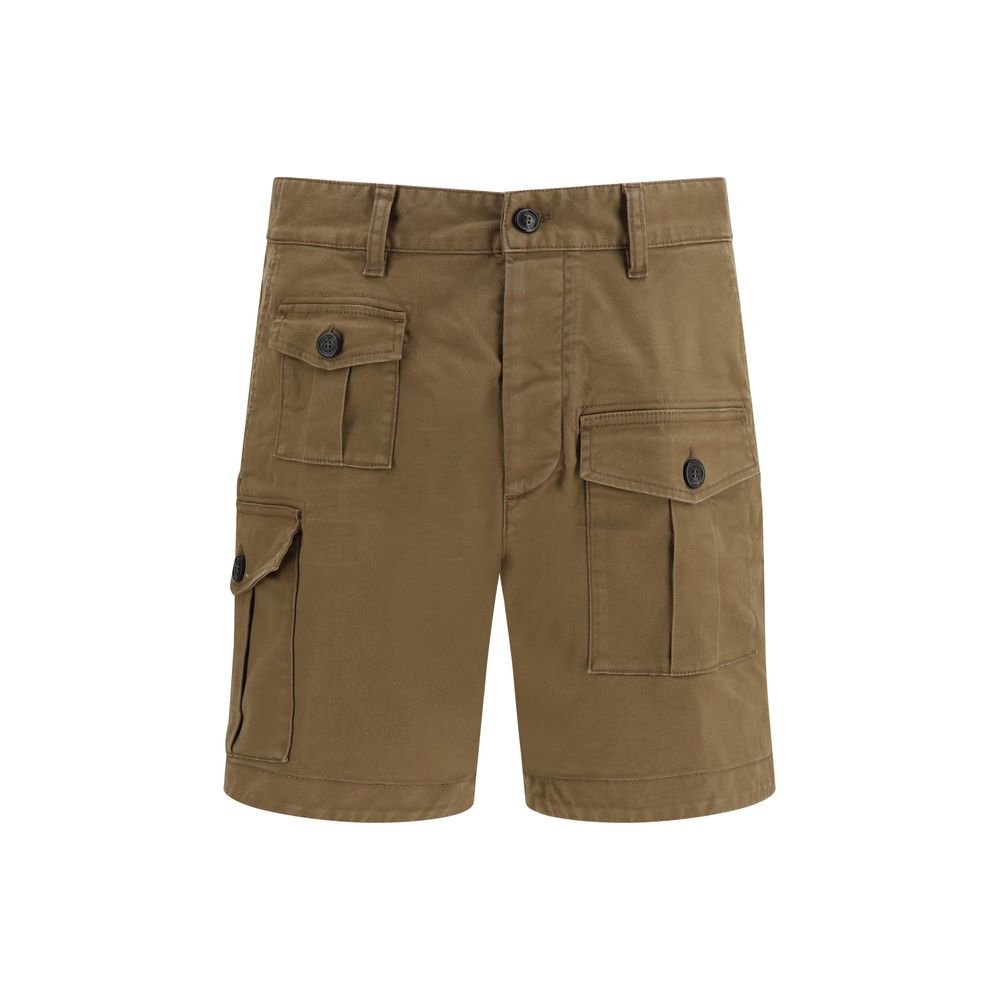 Dsquared² bruin katoenen bermuda