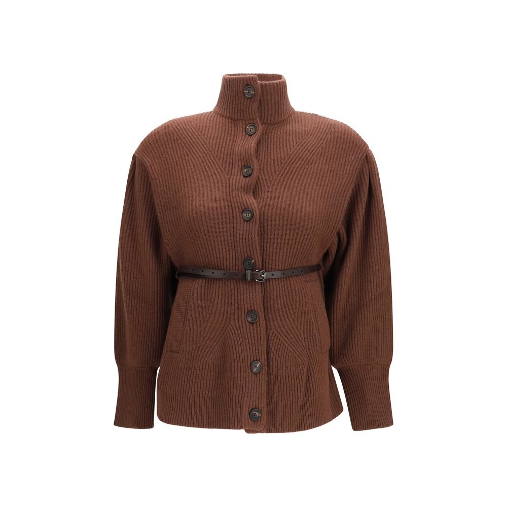 Brunello Cucinelli bruin wollen vest