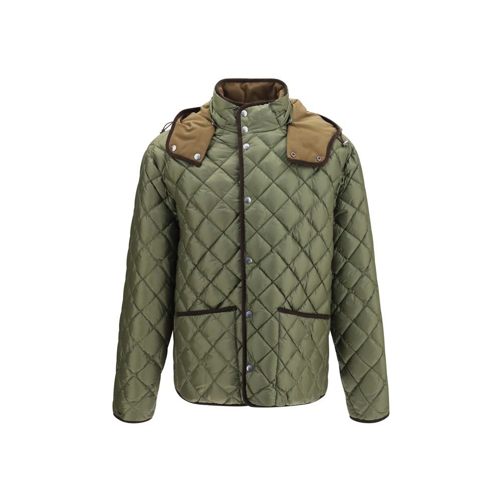 Moncler meerkleurig polyamide lange jas