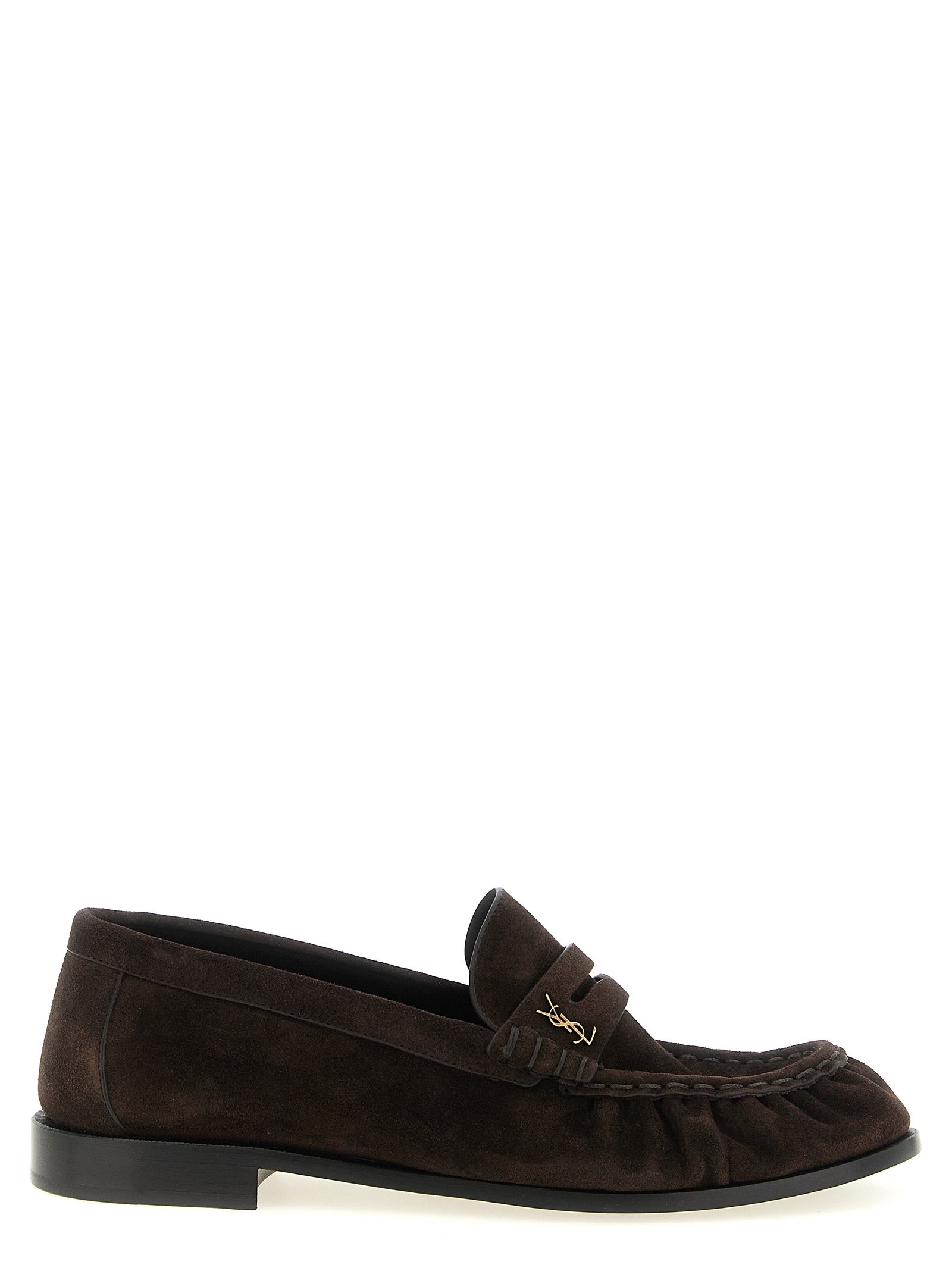 Saint Laurent bruin kalfsleren instapper loafers
