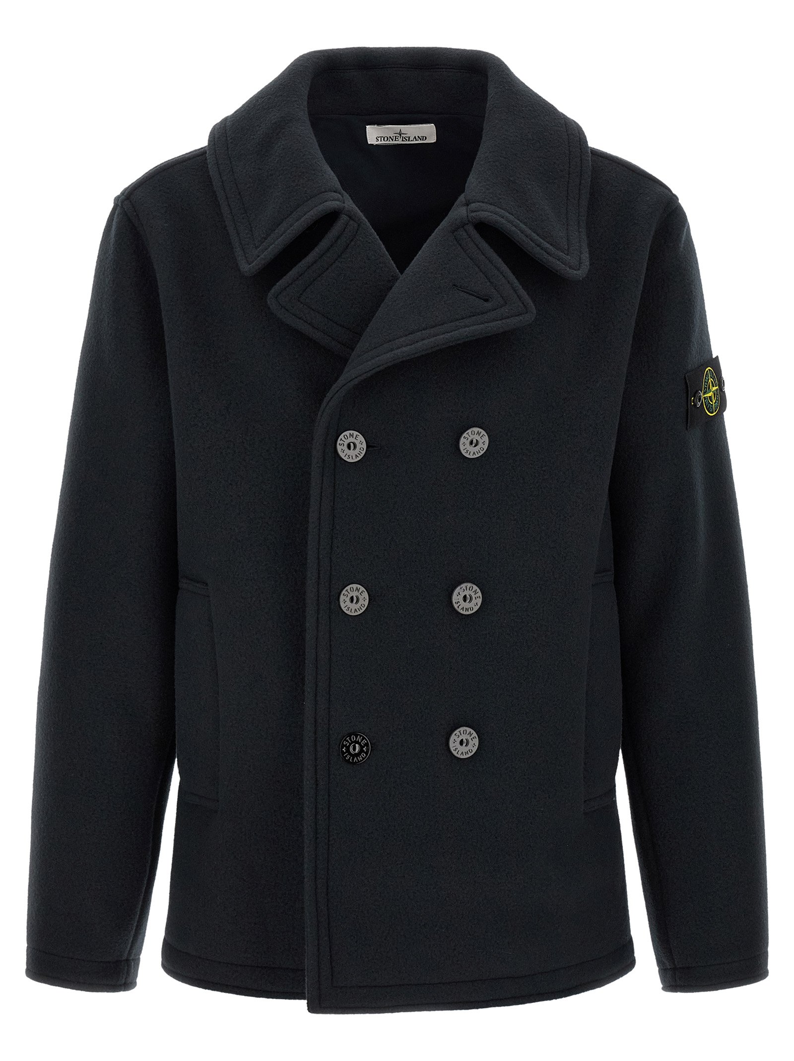 Stone Island blauw katoenen mantel