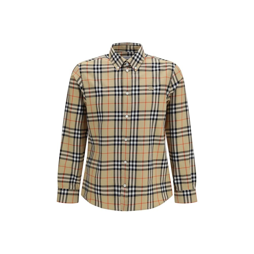 Burberry Beige katoenen dessin overhemd