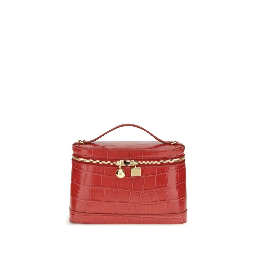Jacquemus rood kalfsleren handtas