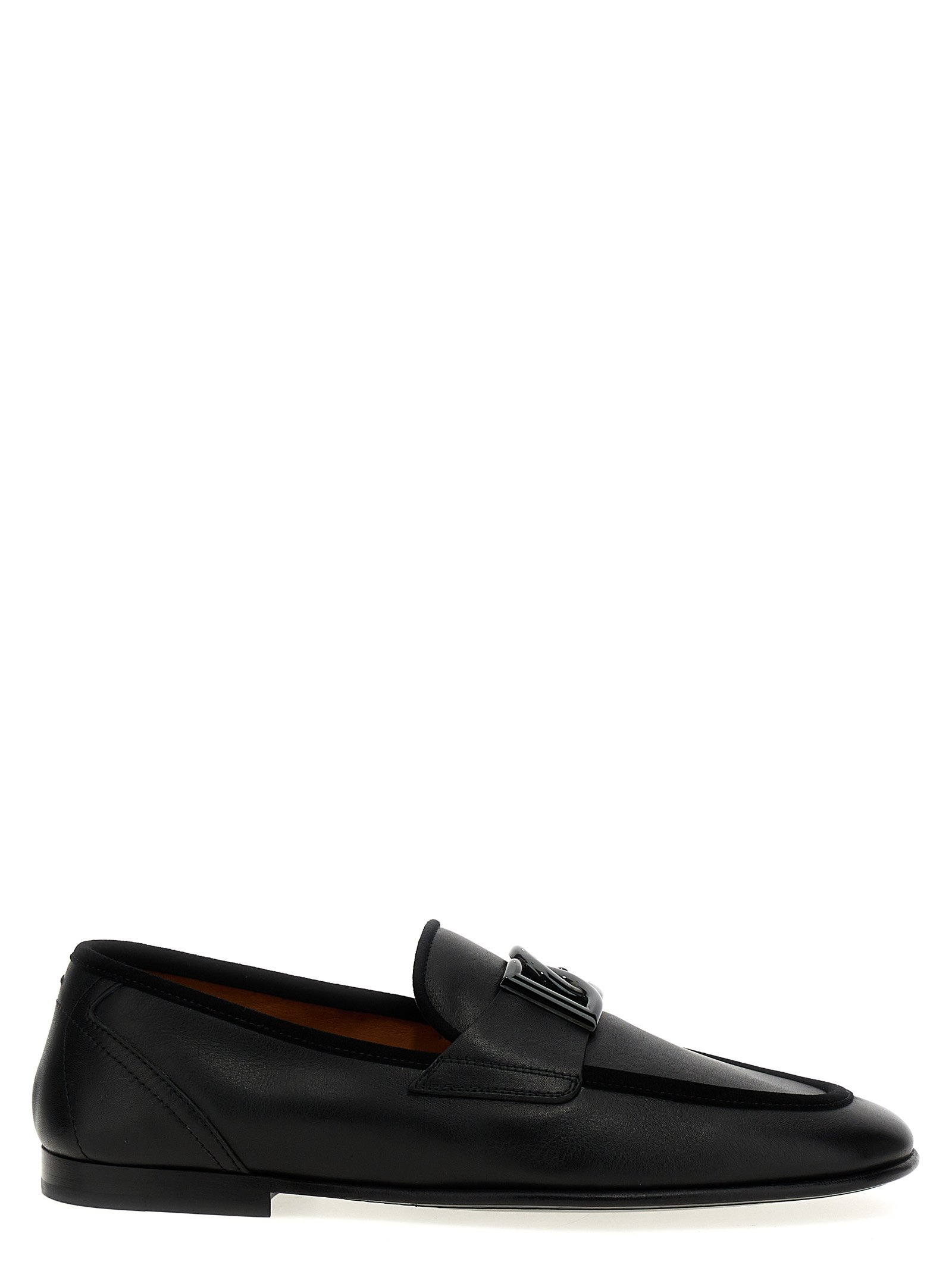 Dolce & Gabbana zwart kalfsleren instapper loafers