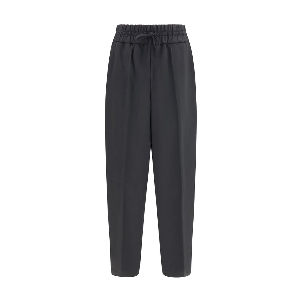 Ami Paris zwart wollen casual broek