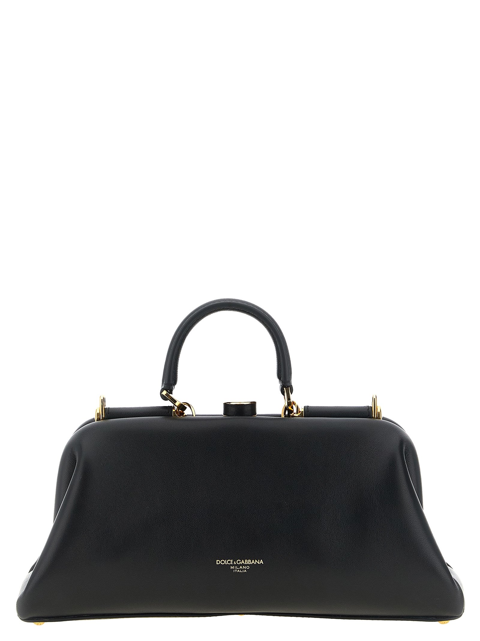 Dolce & Gabbana zwart Lamb leren handtas
