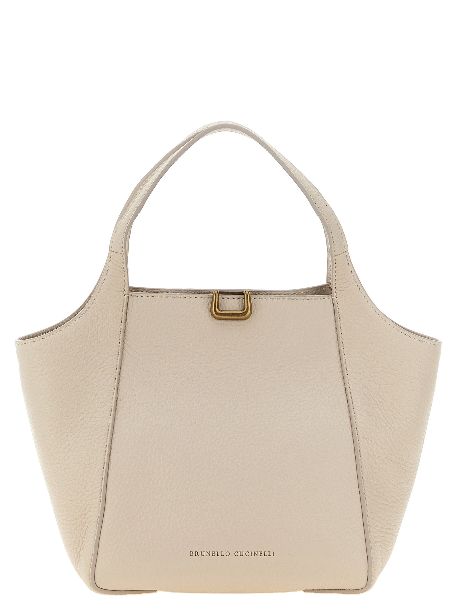Brunello Cucinelli Beige Nubuc leren handtas