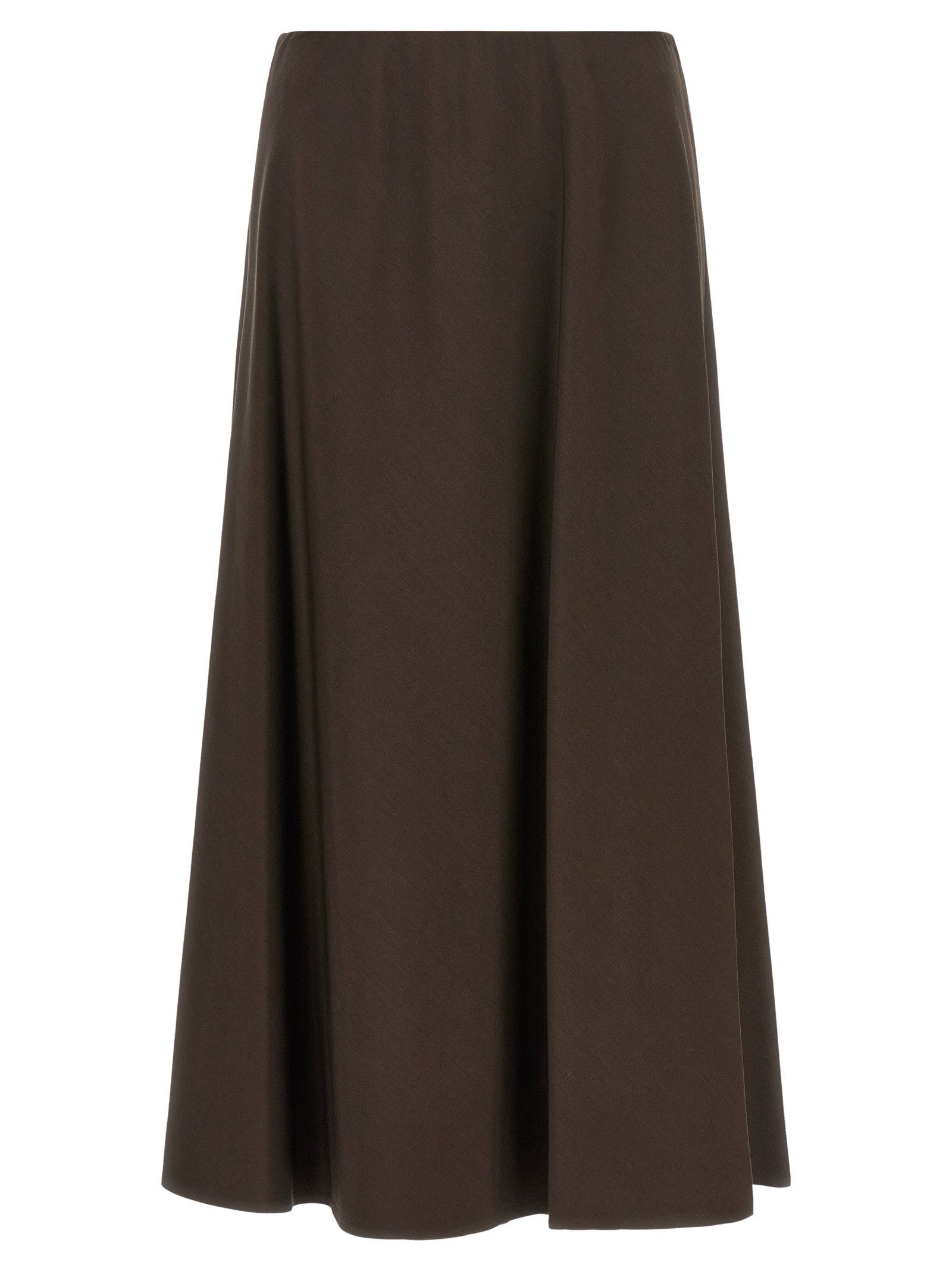 Brunello Cucinelli bruin Virgin wollen Midi rok