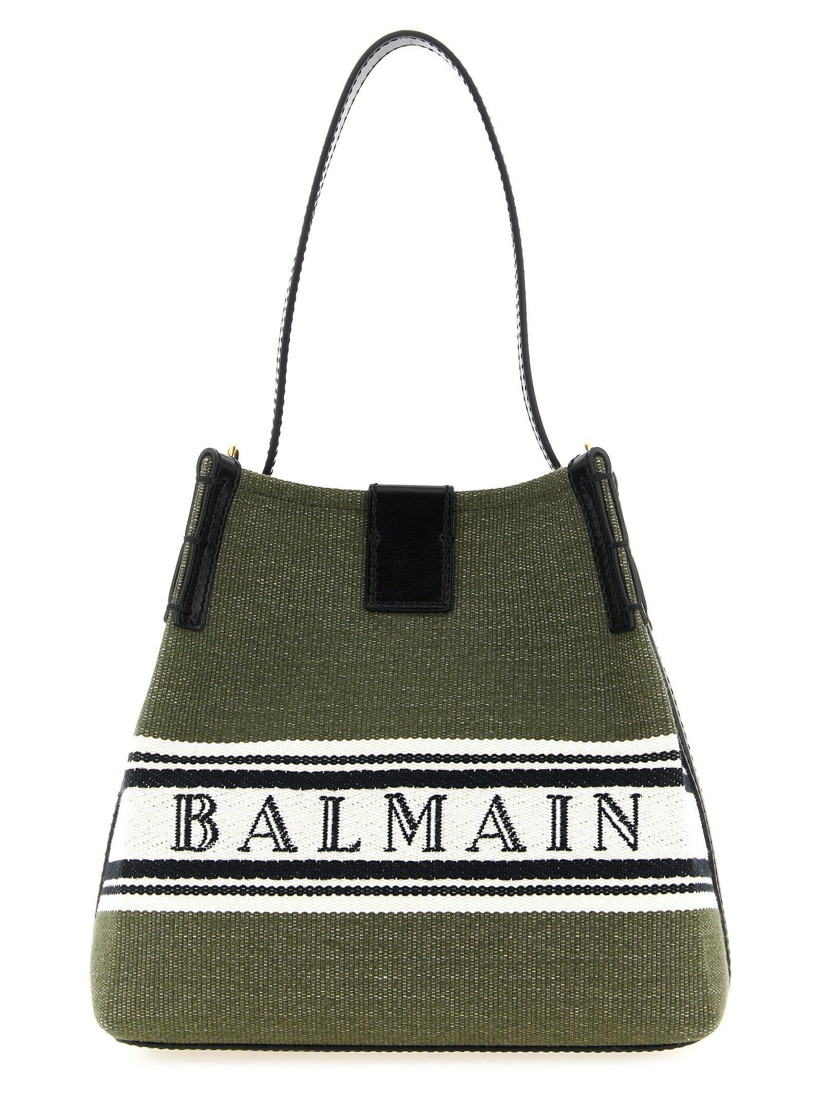 Balmain tweekleurig katoenen handtas