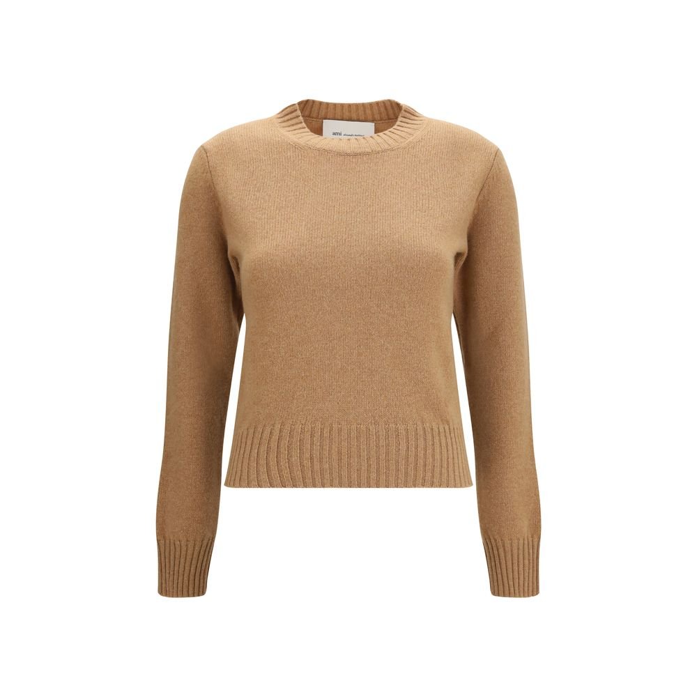 Ami Paris bruin wollen sweatshirt