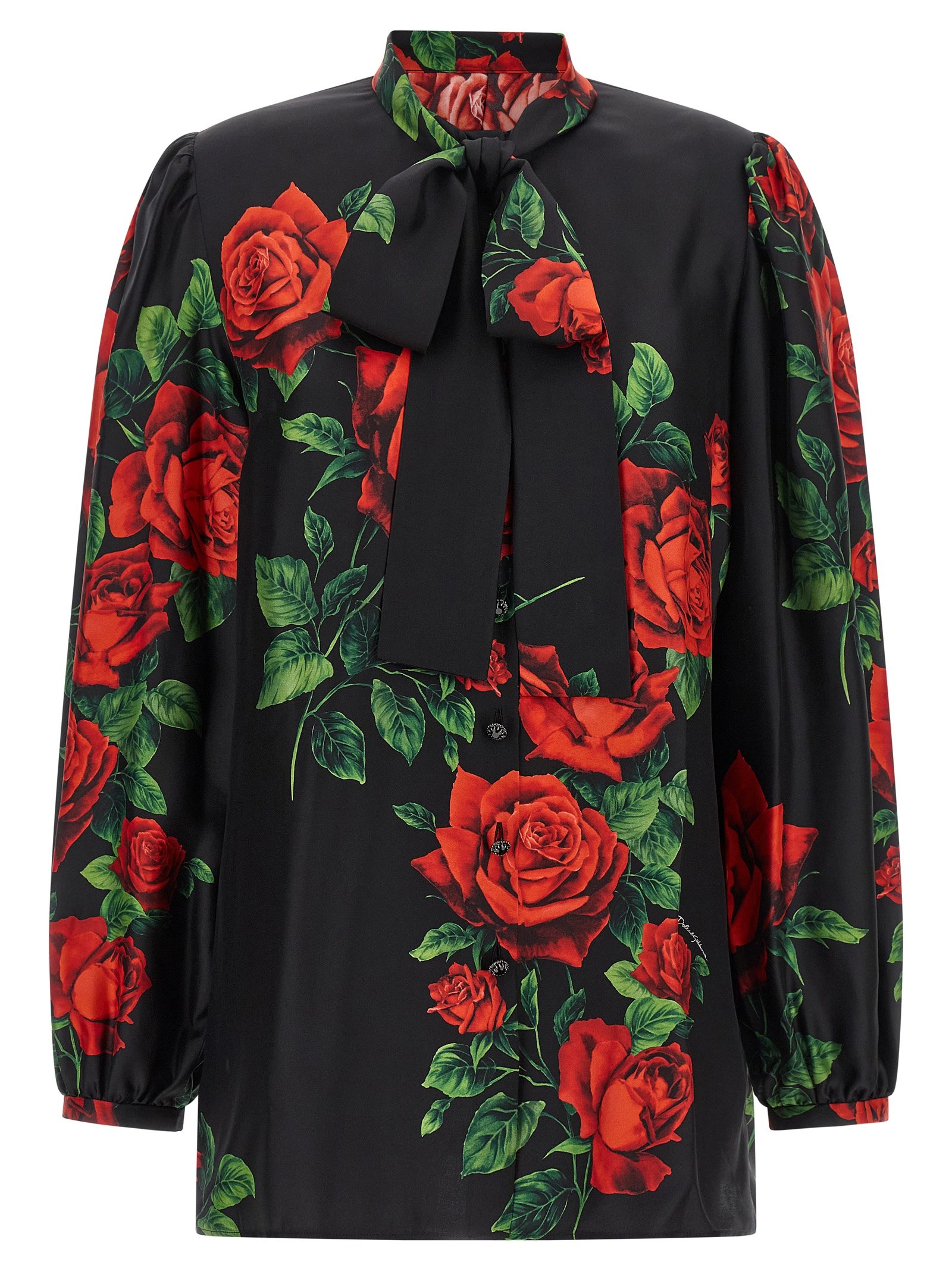 Dolce & Gabbana zwart zijden blouse