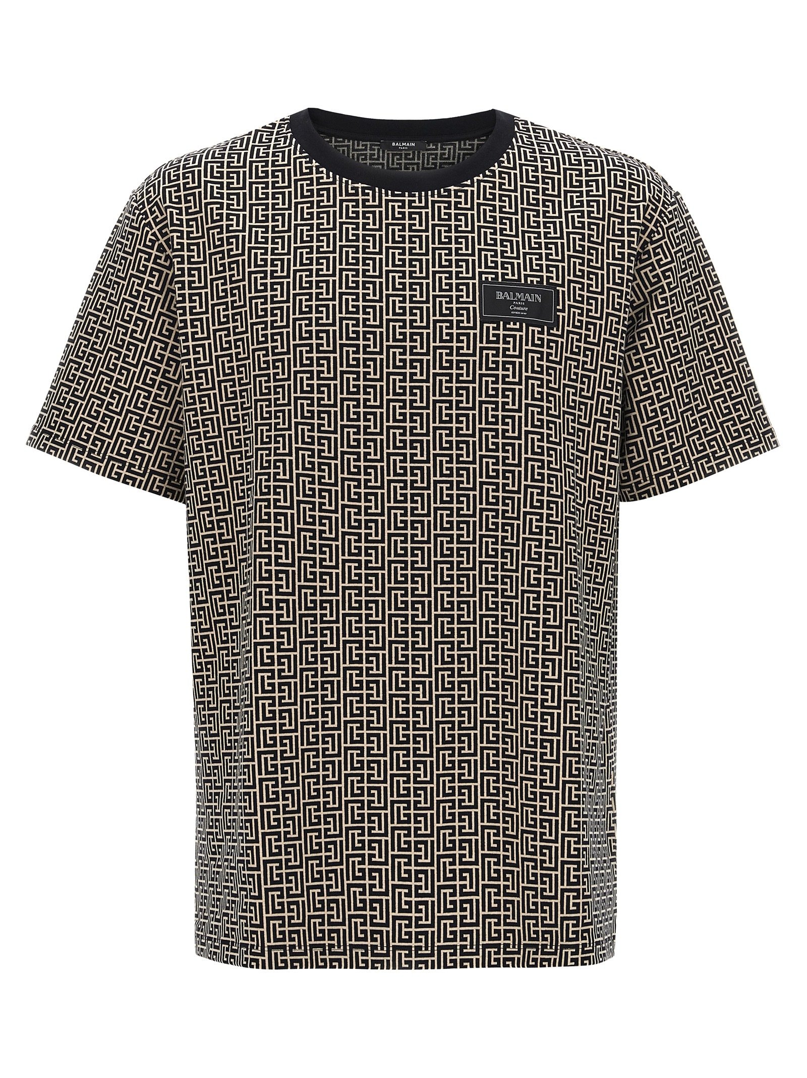 Balmain tweekleurig katoenen T-shirt