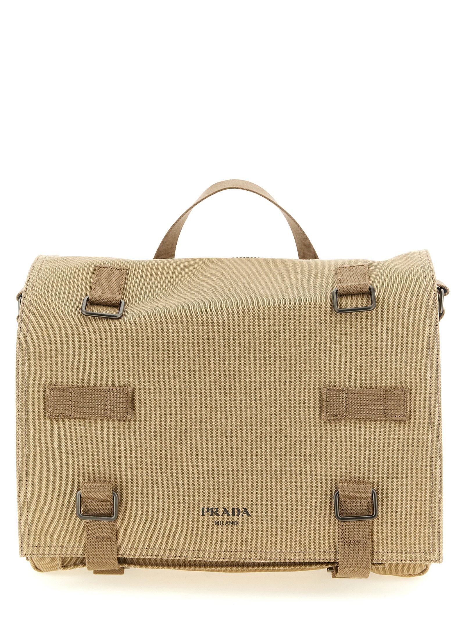 Prada Beige katoenen Crossbody Bag