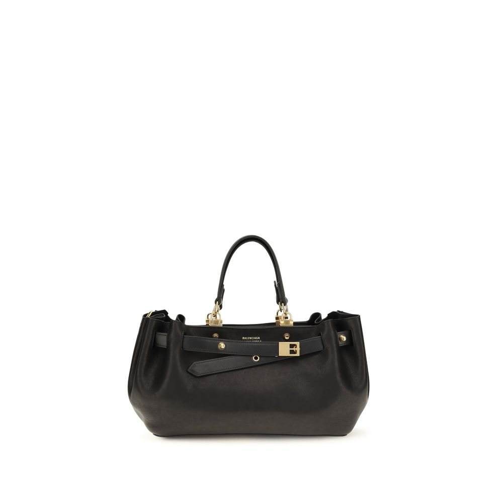 Balenciaga zwart kalfsleren schoudertas
