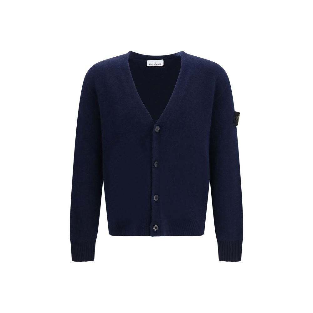 Stone Island blauw Alpaca Vicugna Pacos vest