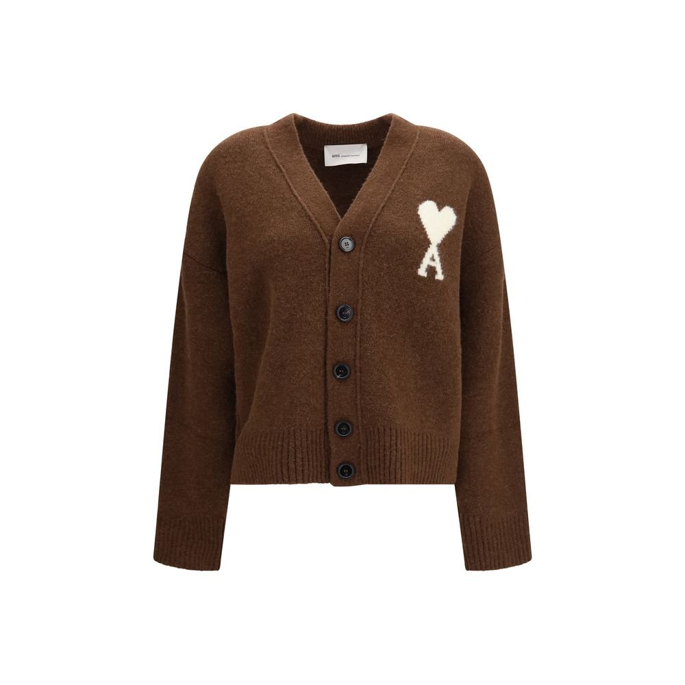 Ami Paris bruin Alpaca Vicugna Pacos vest