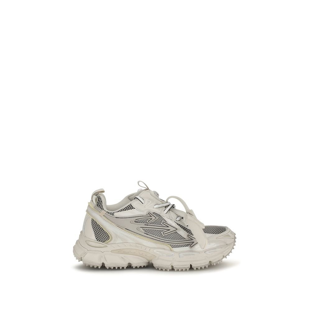 Off-wit Beige acetaat sportsneakers