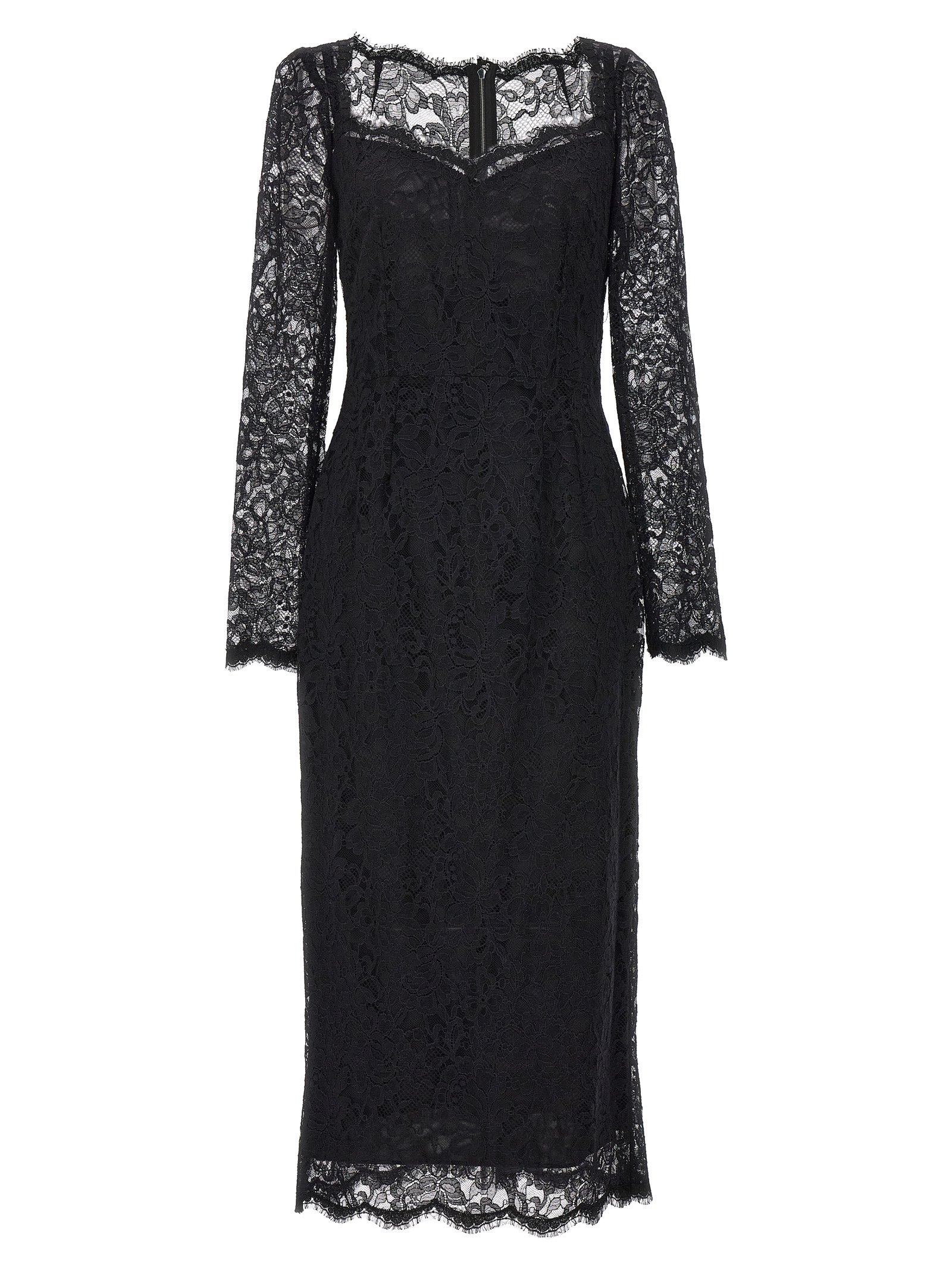 Dolce & Gabbana zwart polyamide casual jurk