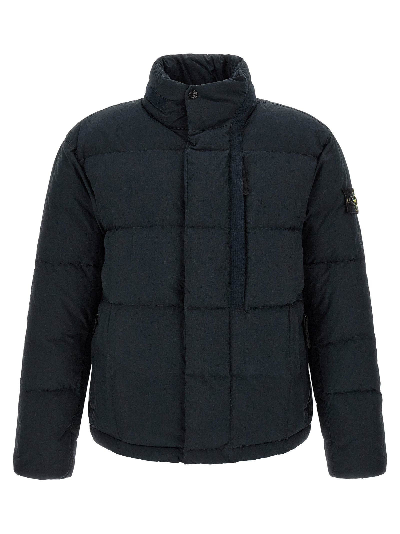 Stone Island blauw katoenen lange jas