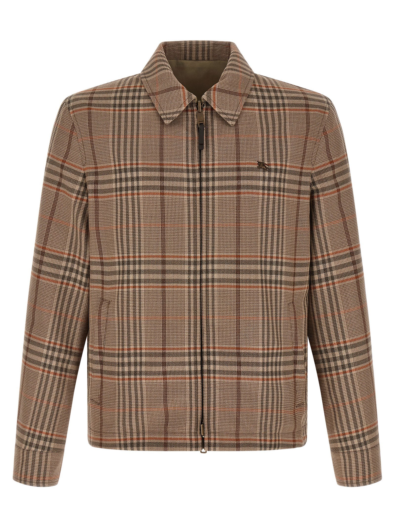 Burberry Beige wollen lange jas