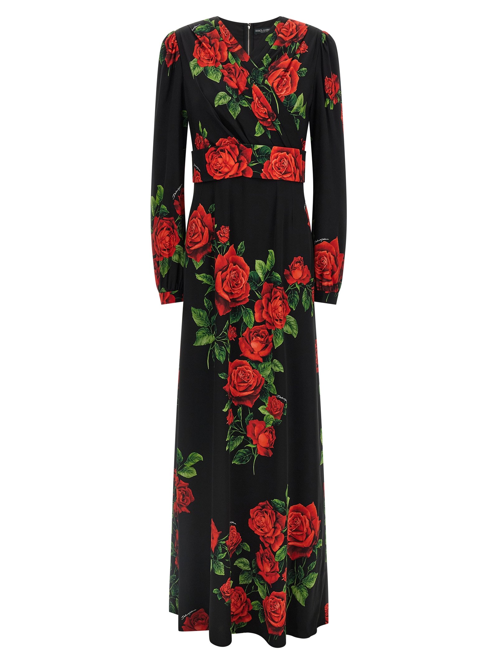 Dolce & Gabbana rood zijden Long jurk