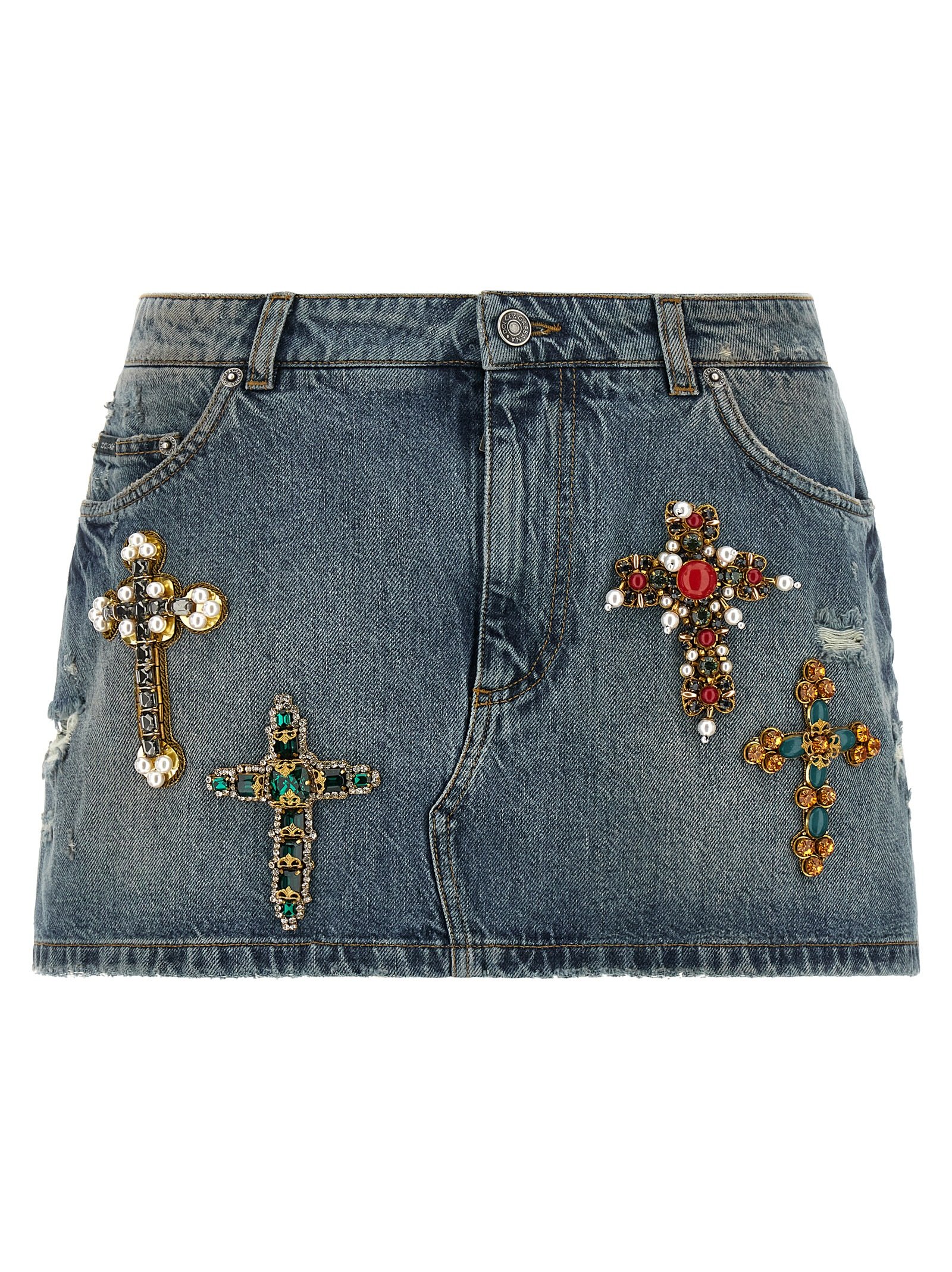Dolce & Gabbana blauw katoenen Long rok